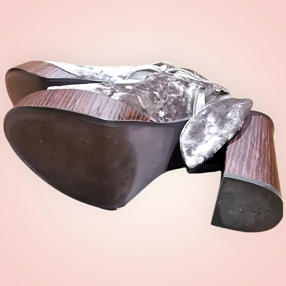 NIB Very Volatile Los Angeles Platform Sandels Shoes Kimbra Style Size 8 Taupe - Picture 9 of 12